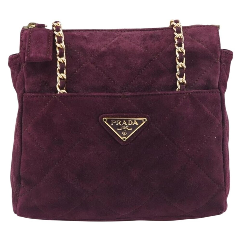 Prada Vintage Chain Flap Suede